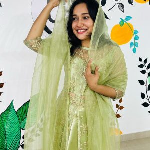 Long Top , Skirt And Dupatta