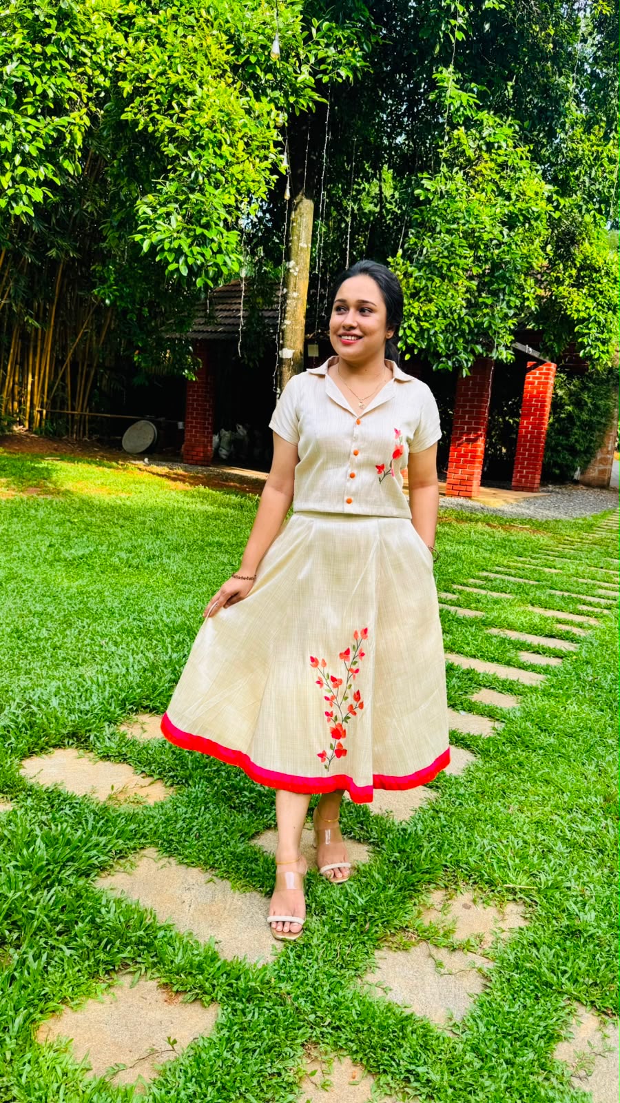 Onam Skirt And Top
